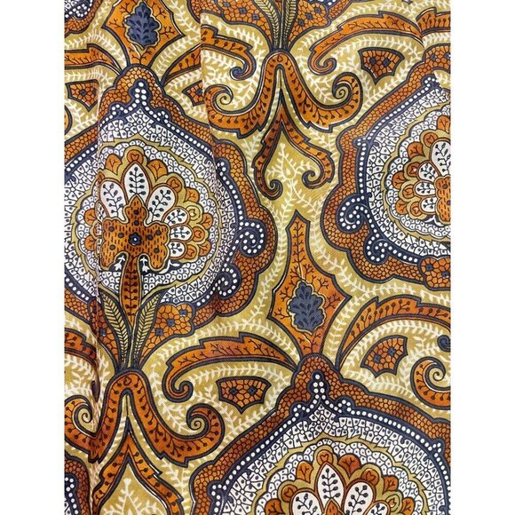 Milly Of New York Boho Paisley Print Silk Shift Dress Size 6 - Picture 5 of 5